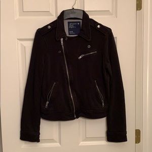 American Eagle Bomber Look Sweatshirt Jacket
